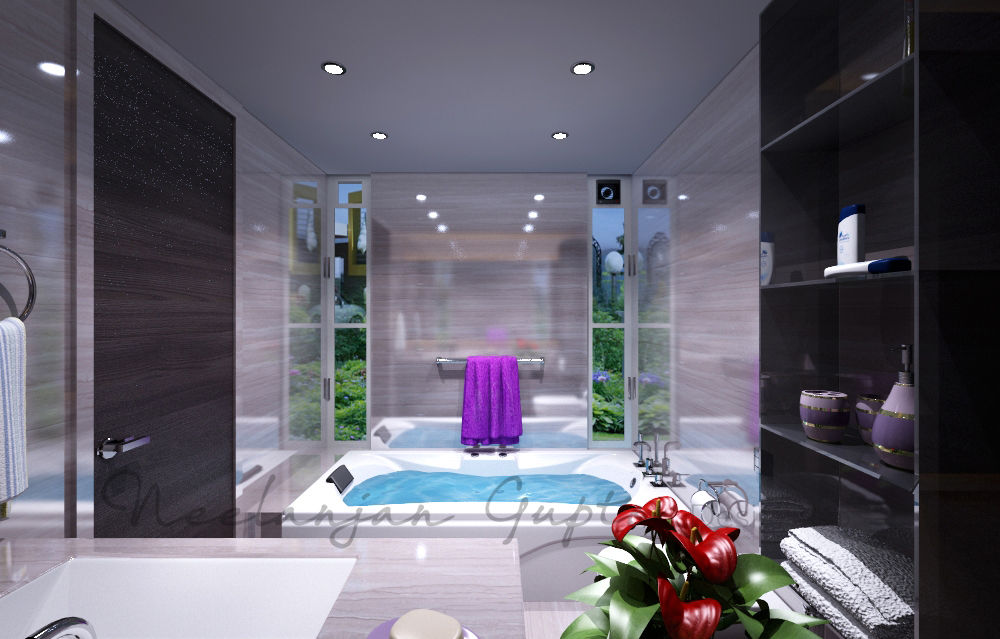 homify Modern bathroom Marble Decoration