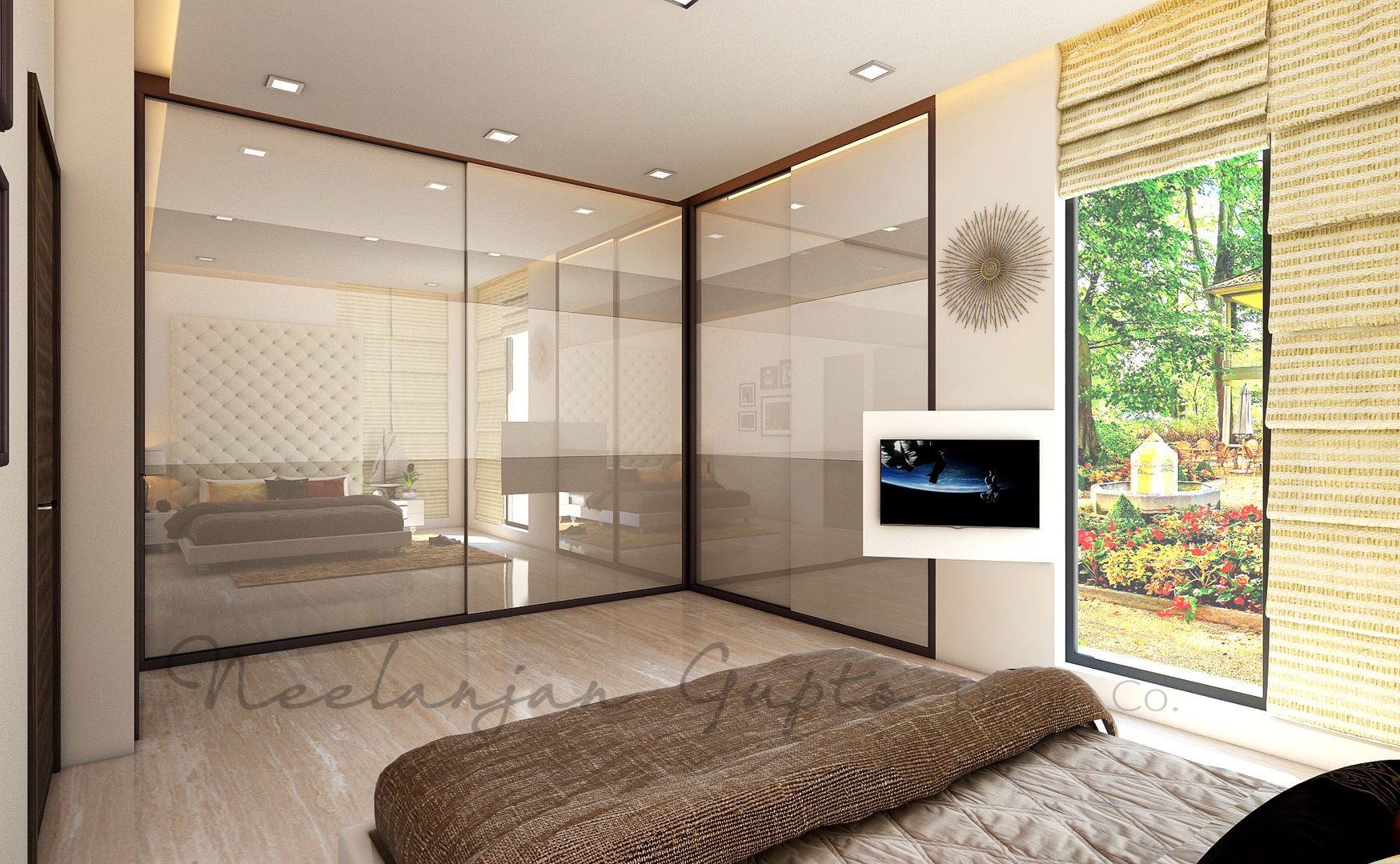 homify Modern style bedroom Glass Wardrobes & closets