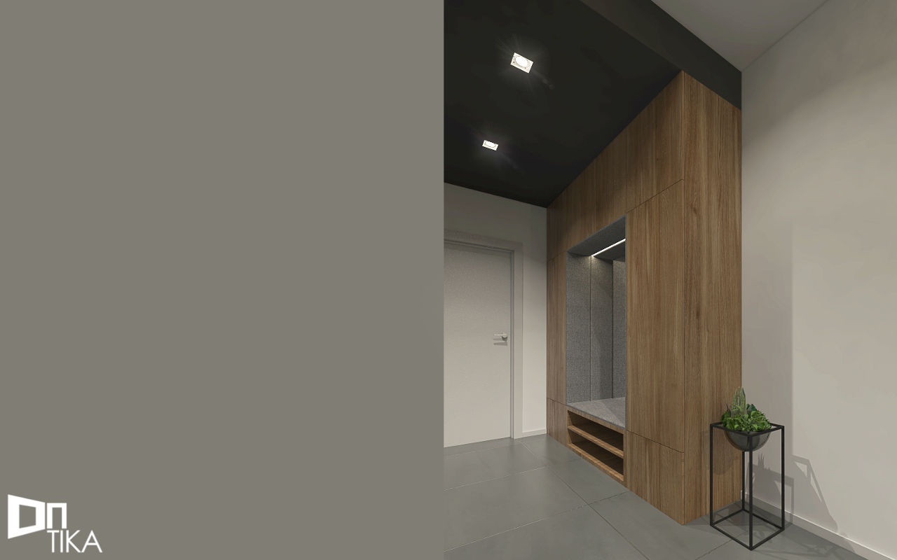 PROJEKT KĘTY/ 150 m2, TIKA DESIGN TIKA DESIGN Dressing room لکڑی Wood effect