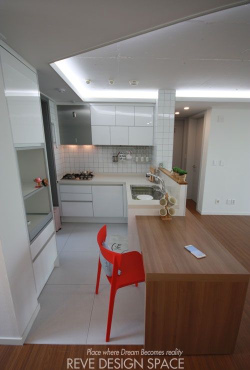동탄아파트인테리어 시범다은마을 월드메르디앙 24평 인테리어, 디자인스튜디오 레브 디자인스튜디오 레브 Modern kitchen
