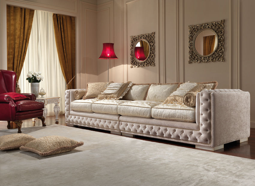 Ravasi, Studio Como Studio Como Klassieke woonkamers Textiel Amber / Goud Sofa's & fauteuils