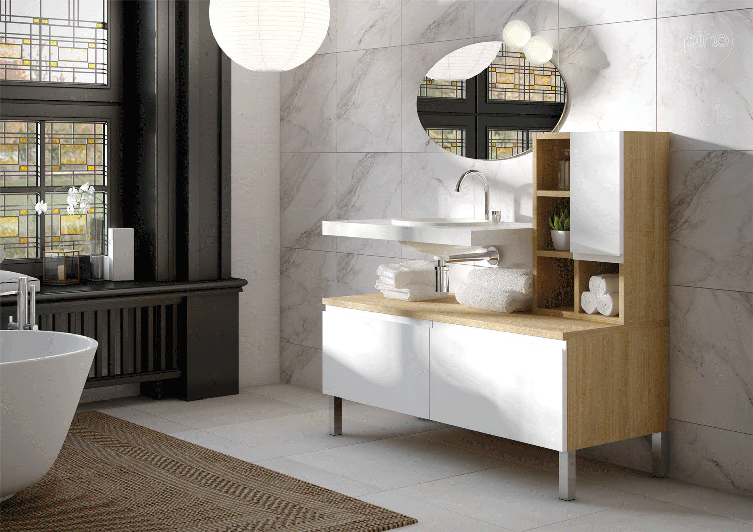 homify Modern bathroom Storage