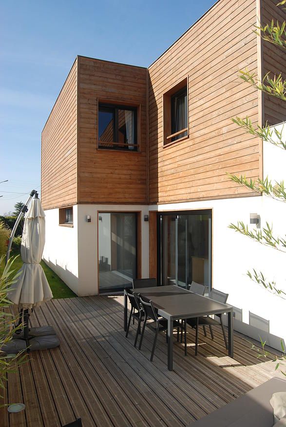 Maison ossature bois, SARA Architecture SARA Architecture Modern houses Wood Wood effect