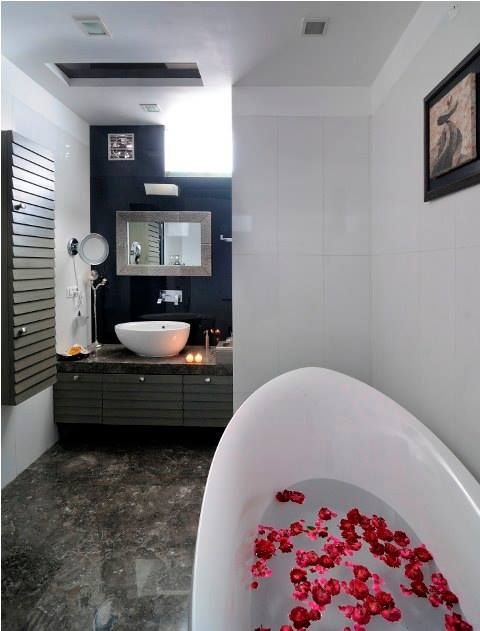 JAIPUR HOUSE, Spaces Architects@ka Spaces Architects@ka Modern bathroom