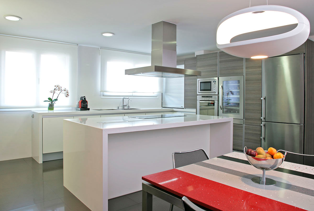 Cocina con isla en office, Estudio Cot Estudio Cot Modern style kitchen