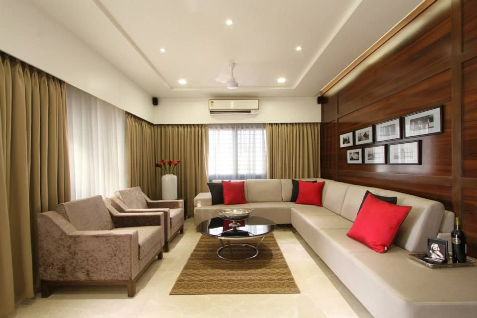 Sandeep Gandhi Bungalow, P & D Associates P & D Associates Modern Oturma Odası