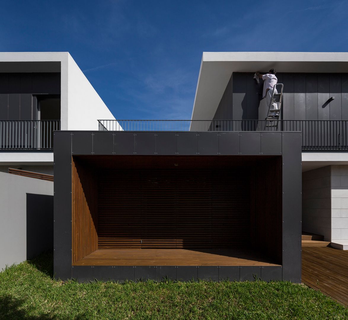 PROJECTO_CASAS EM BANDA | Setúbal | PT, OW ARQUITECTOS lda | simplicity works OW ARQUITECTOS lda | simplicity works Willa Drewno O efekcie drewna