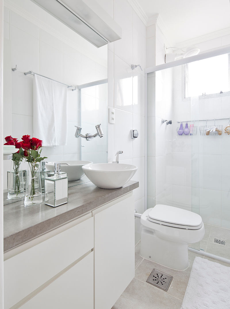 Banheiro INÁ Arquitetura Casas de banho minimalistas