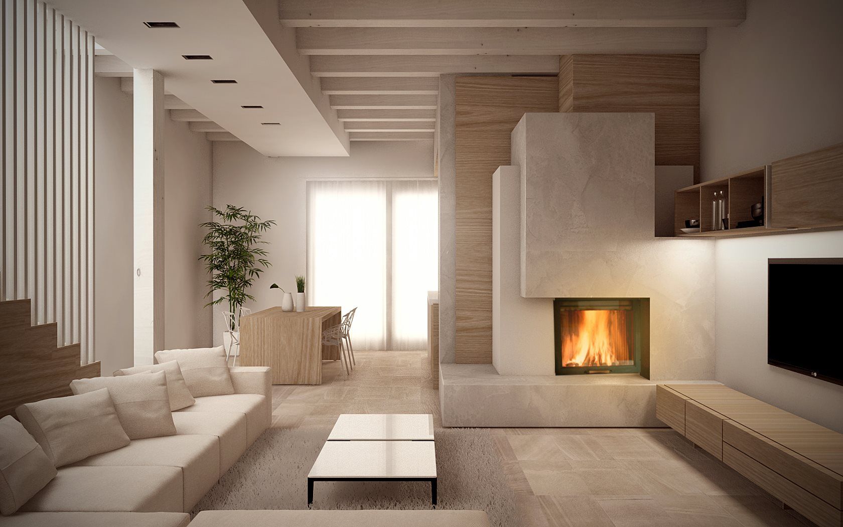 Renders&Progetti, Giuseppe DE DONNO - architetto Giuseppe DE DONNO - architetto Modern Living Room