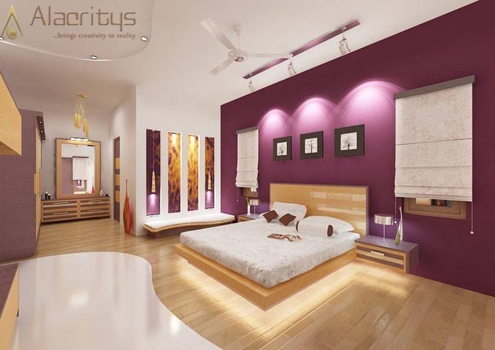 Unique style & colored bedroom design homify 臥室