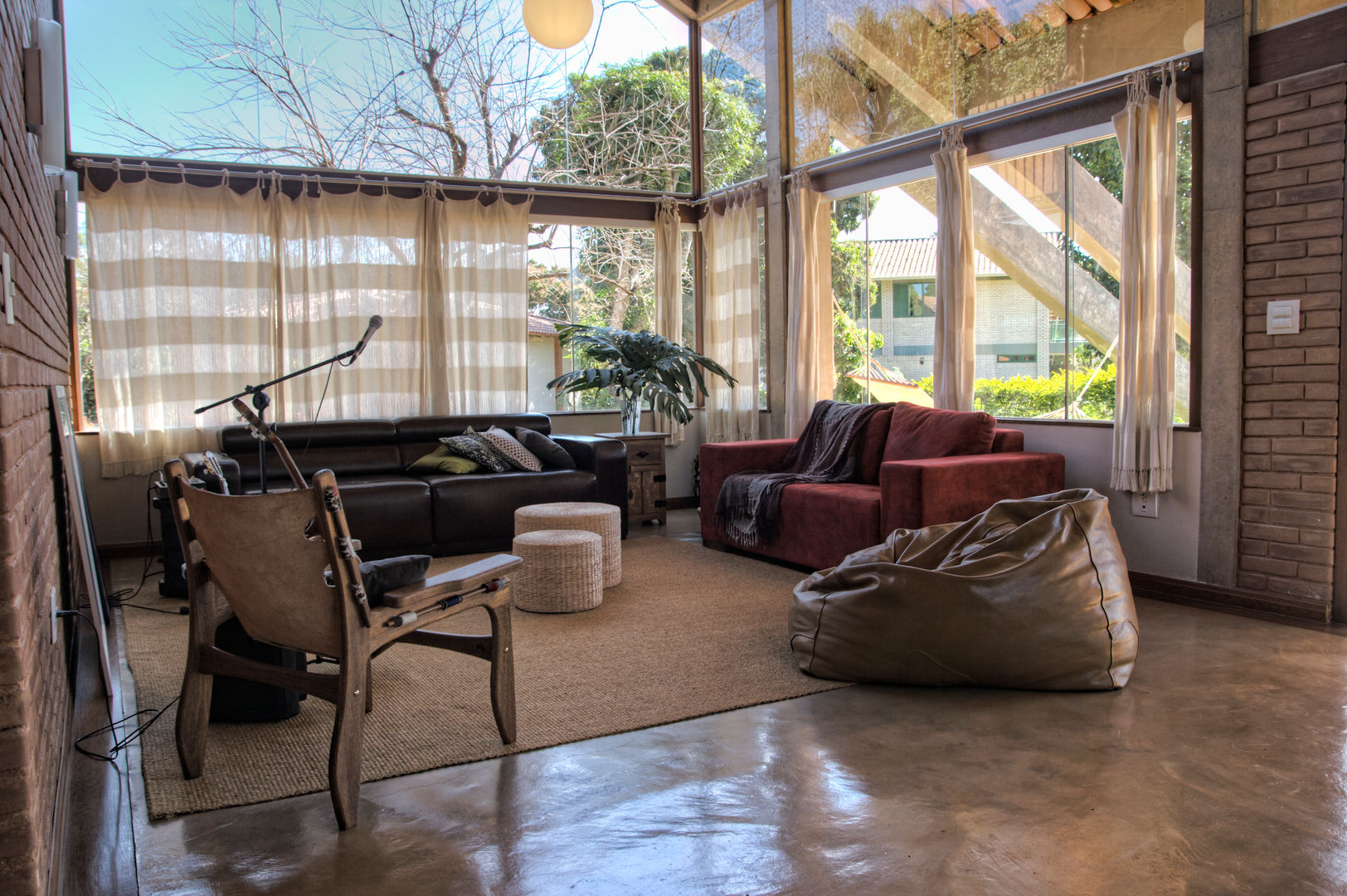 Residência HB, Quinta Quinta Rustic style dining room