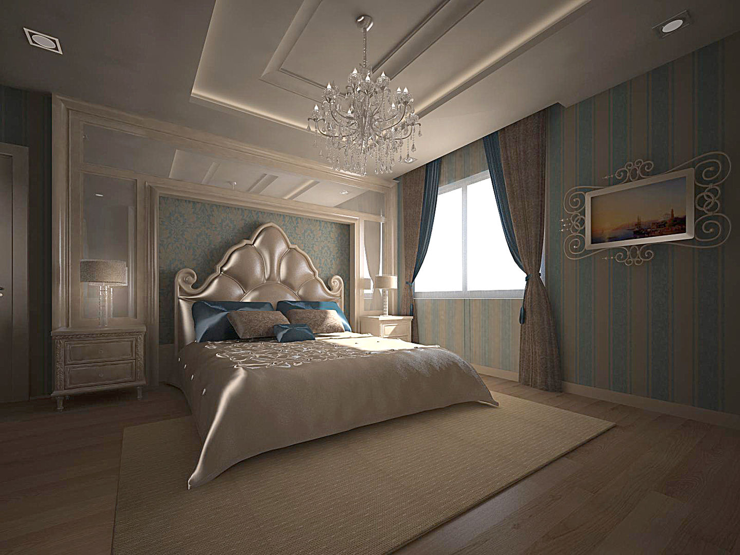 A.Ç. EVİ, RUBA Tasarım RUBA Tasarım Classic style bedroom Beds & headboards