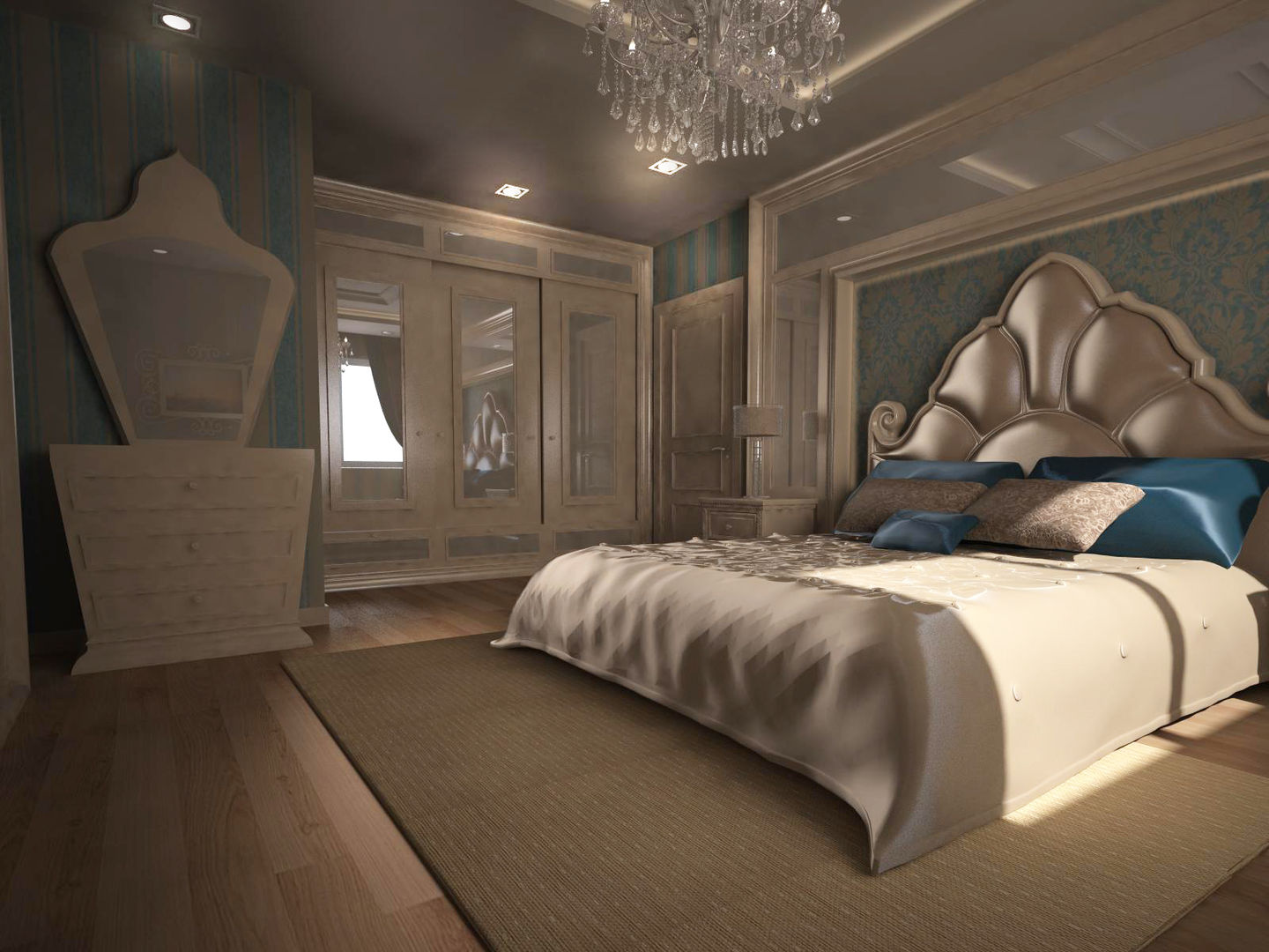 A.Ç. EVİ, RUBA Tasarım RUBA Tasarım Classic style bedroom Beds & headboards