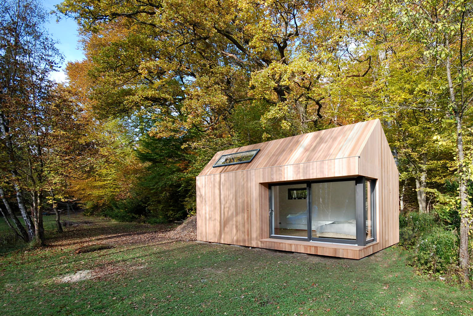 Estudios de cubiertas inclinadas 5, ecospace españa ecospace españa Rumah Modern Kayu Wood effect
