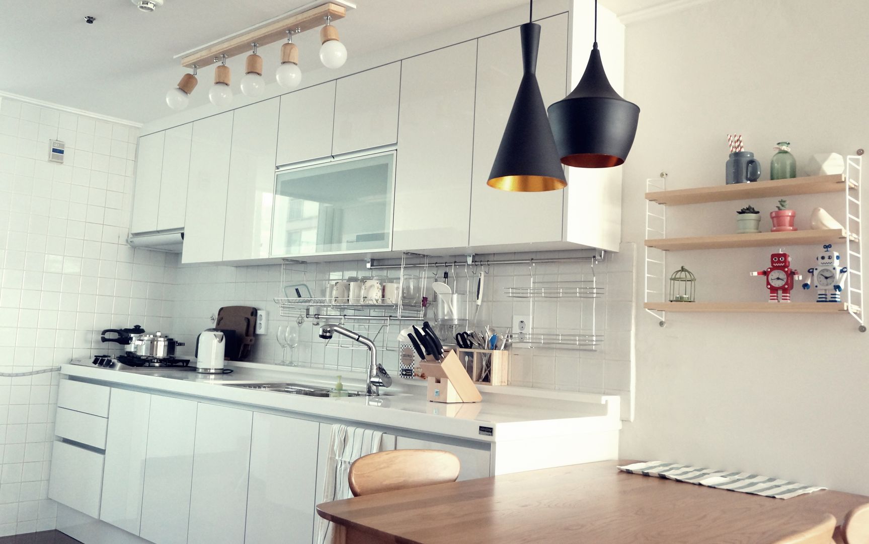 30평대 신혼집 홈 스타일링 , homelatte homelatte Cucina in stile scandinavo