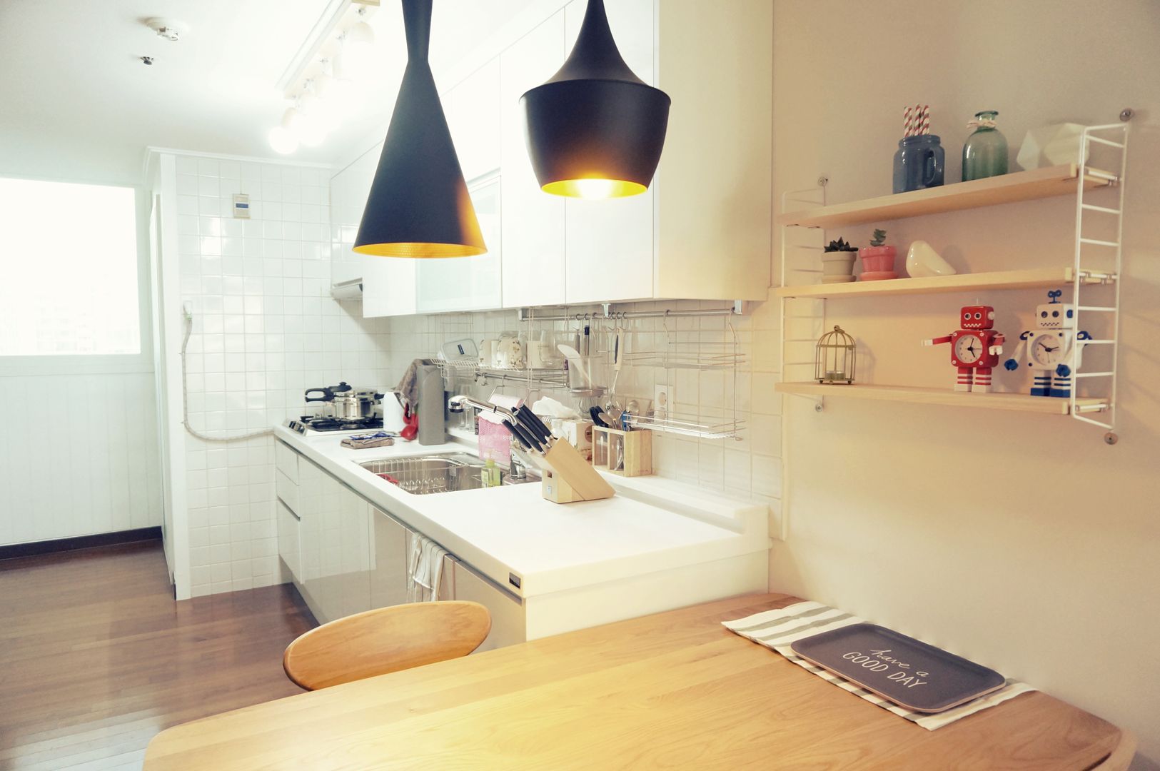 30평대 신혼집 홈 스타일링 , homelatte homelatte Scandinavian style kitchen