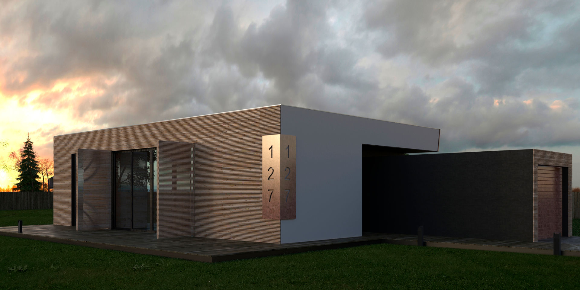 2.BOX house, Grynevich Architects Grynevich Architects Minimalist houses Wood Wood effect