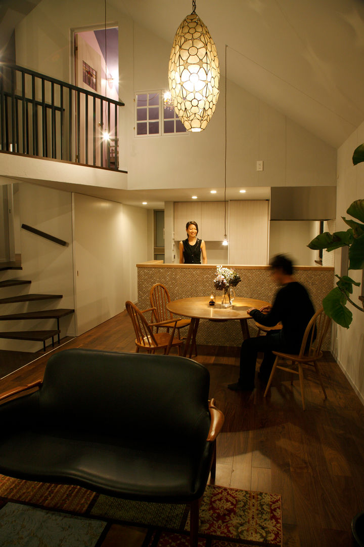 House in Kunimidai, Mimasis Design／ミメイシス デザイン Mimasis Design／ミメイシス デザイン Modern dining room