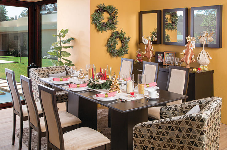 Cena navideña Noviembre 2015, Idea Interior Idea Interior Phòng ăn phong cách kinh điển Ván Tables