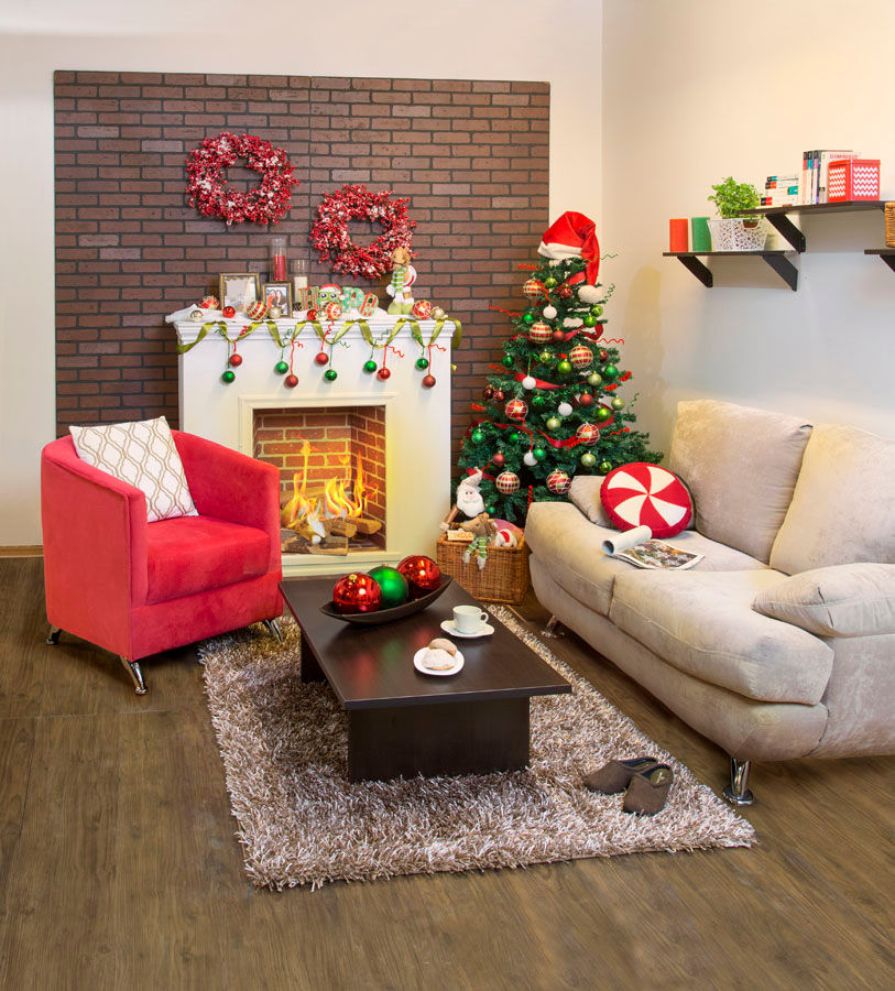 Sala navideña Noviembre 2015, Idea Interior Idea Interior Klassische Wohnzimmer Sofas und Sessel