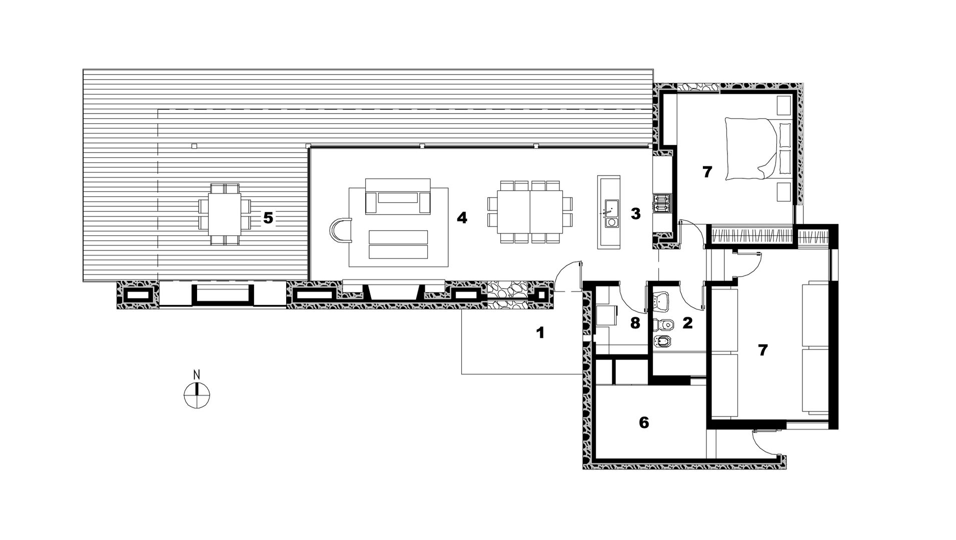 CASA TORO MUERTO, LN-arquitectura LN-arquitectura Дома в стиле кантри