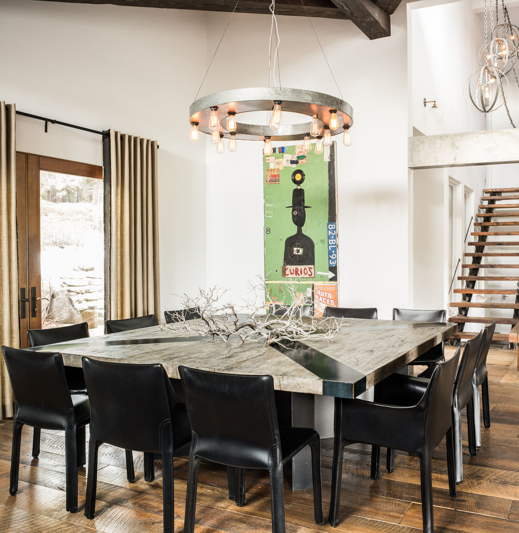 Truckee Residence, Antonio Martins Interior Design Inc Antonio Martins Interior Design Inc Eclectic style dining room