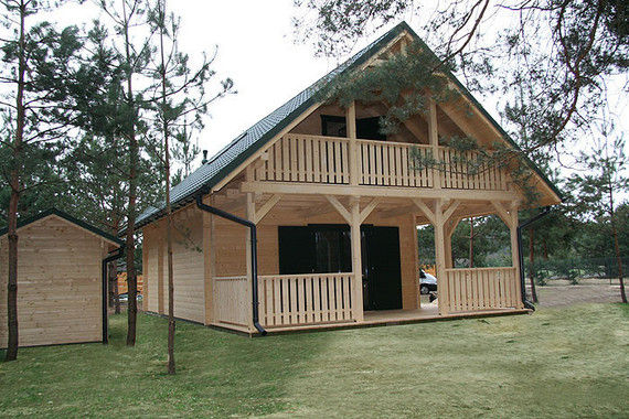 case di legno block house, CasediLegnoSr CasediLegnoSr Casas de estilo escandinavo Madera Acabado en madera