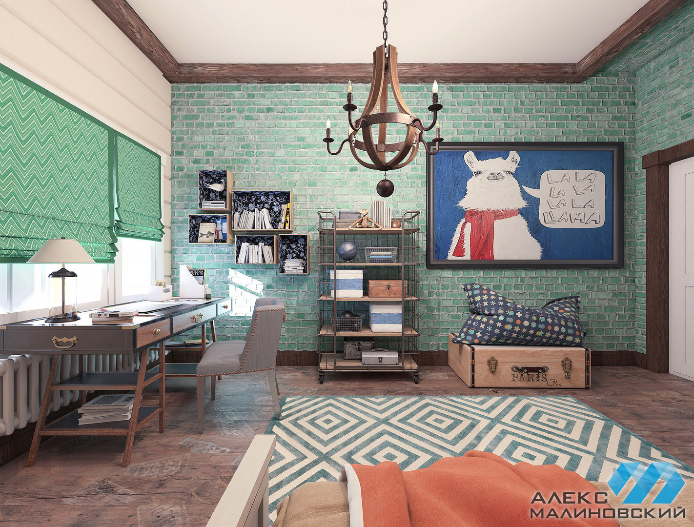 КП LakeSide, Александр Малиновский Александр Малиновский Industrial style nursery/kids room