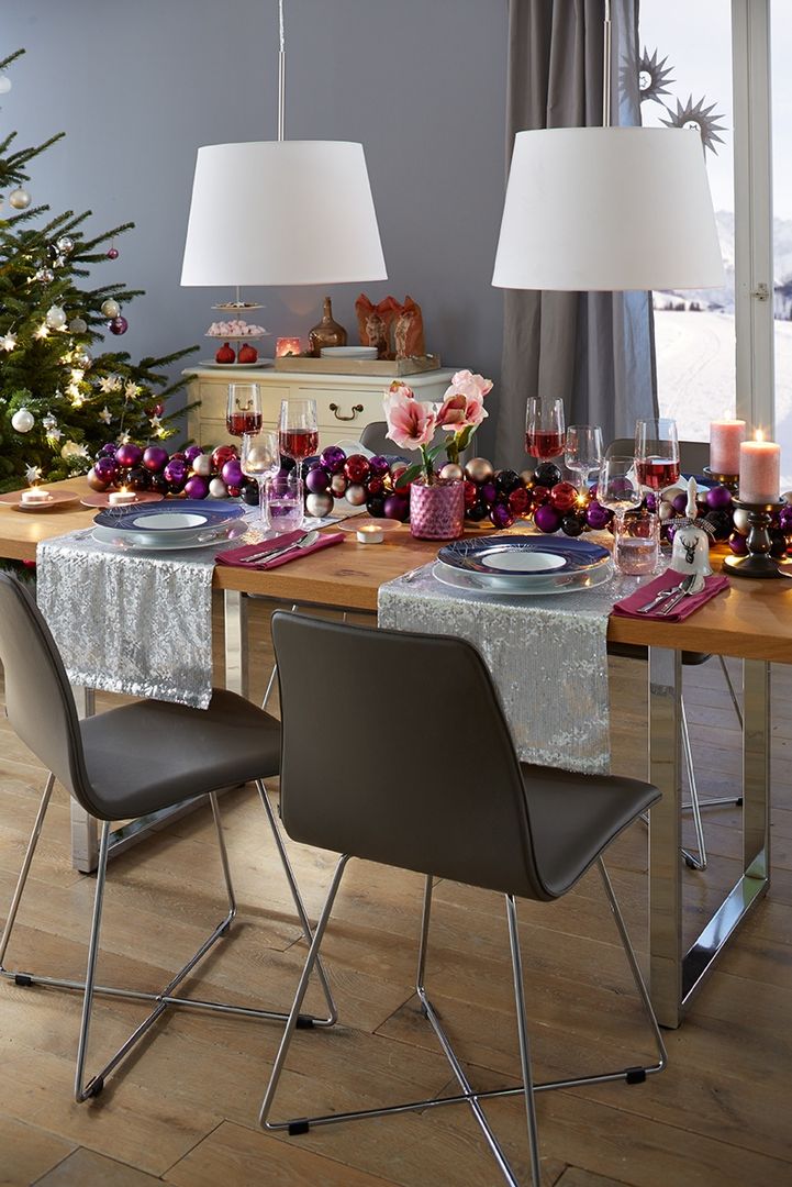 Möbel zu Weihnachten, KwiK Designmöbel GmbH KwiK Designmöbel GmbH Modern dining room Leather Grey Chairs & benches