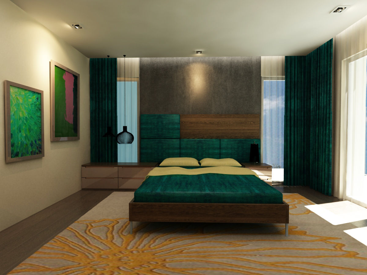 GARDEN MODERN VILLALARI - MOZAMBIK, TELOS İÇ MİMARLIK VE TASARIM TELOS İÇ MİMARLIK VE TASARIM Modern style bedroom