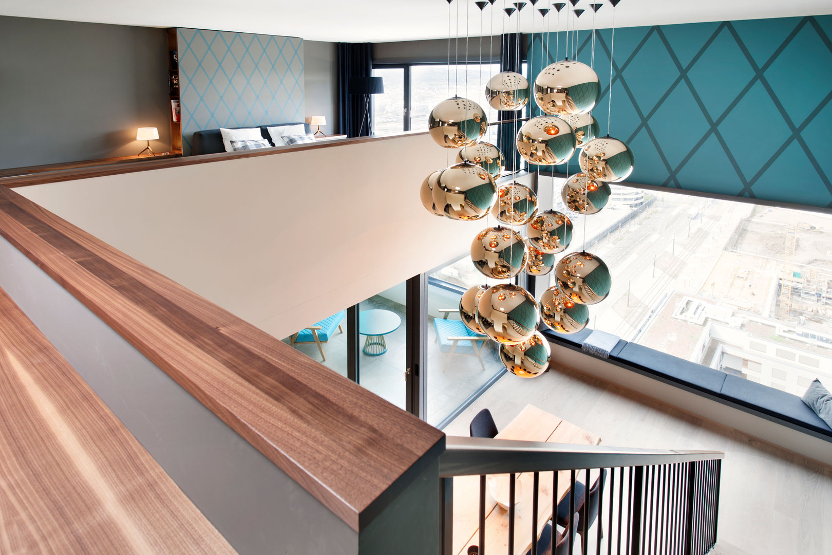 Penthouse, Zurich, Studio Frey Studio Frey Pasillos, vestíbulos y escaleras de estilo moderno