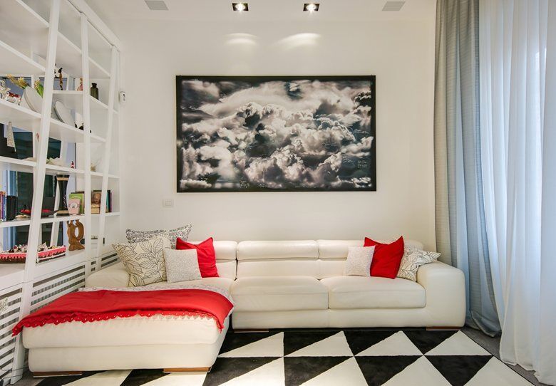 UN APPARTAMENTO D'ELITE, SERENA ROMANO' ARCHITETTO SERENA ROMANO' ARCHITETTO Modern living room