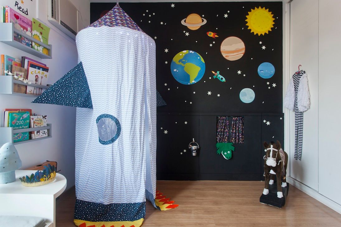 Brinquedoteca Espacial, Nina Moraes Design Infantil Nina Moraes Design Infantil Детская комната в стиле модерн