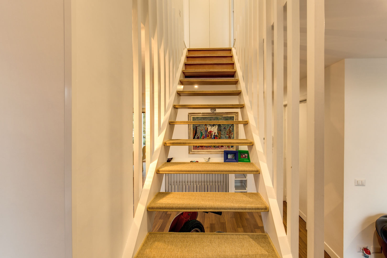 homify Modern corridor, hallway & stairs