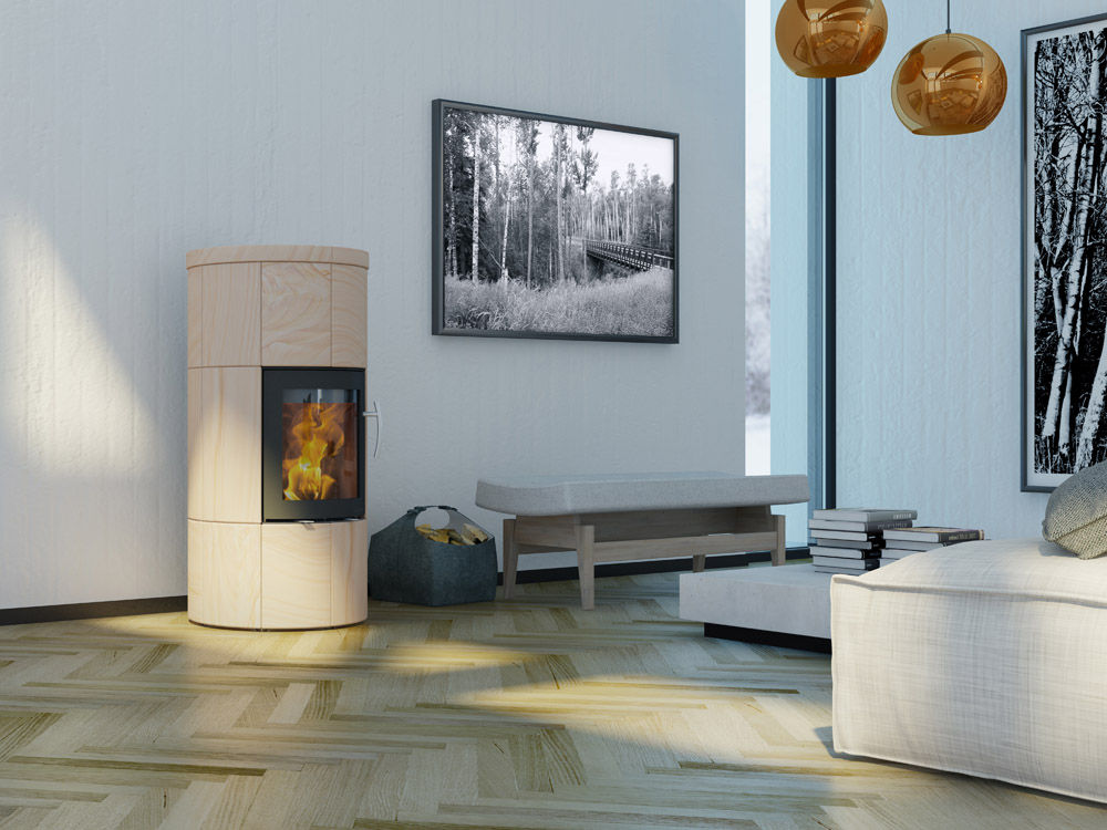 M Serie, Speicherofen Bernhard Schleicher e.K. Speicherofen Bernhard Schleicher e.K. Modern living room Fireplaces & accessories