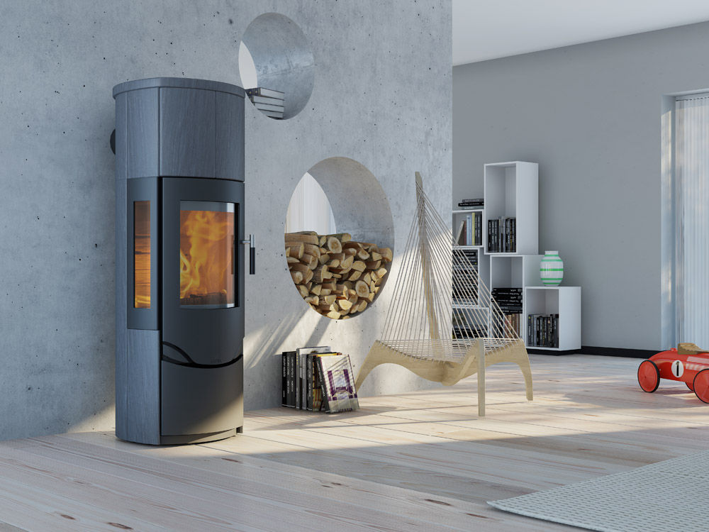 Pro Serie, Speicherofen Bernhard Schleicher e.K. Speicherofen Bernhard Schleicher e.K. Modern living room Fireplaces & accessories