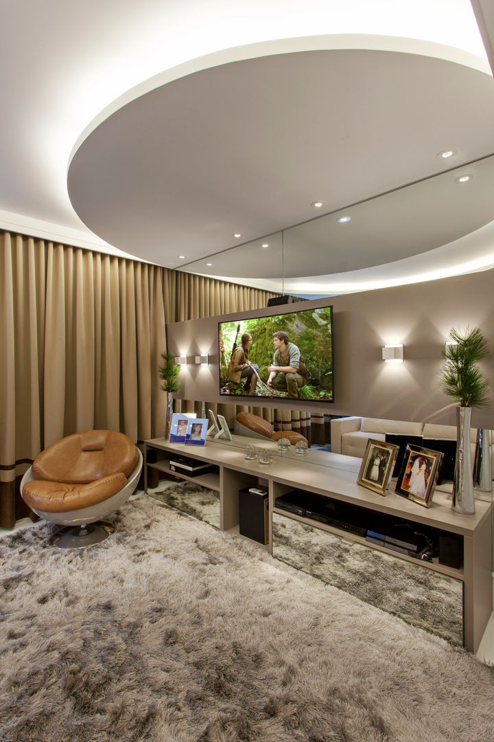 homify Modern style media rooms MDF