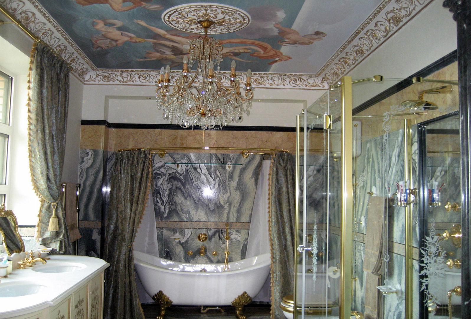 Квартира на Ксеньинском Дизайн-студия «ARTof3L» Ванная в классическом стиле