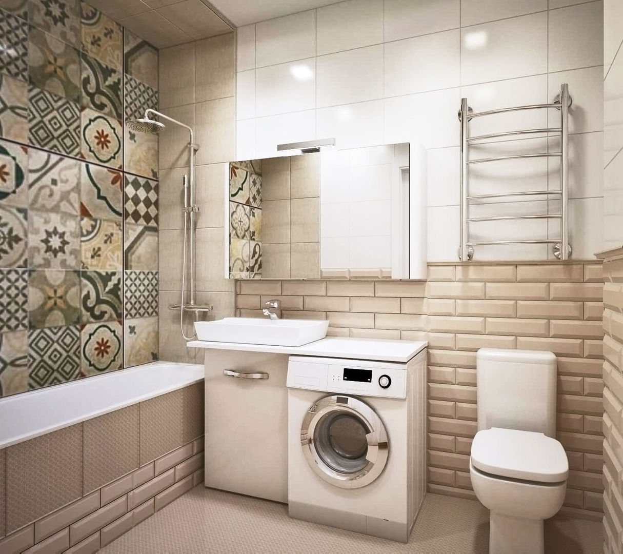 Студия в Новокосино, Pure Design Pure Design Ванная комната в скандинавском стиле