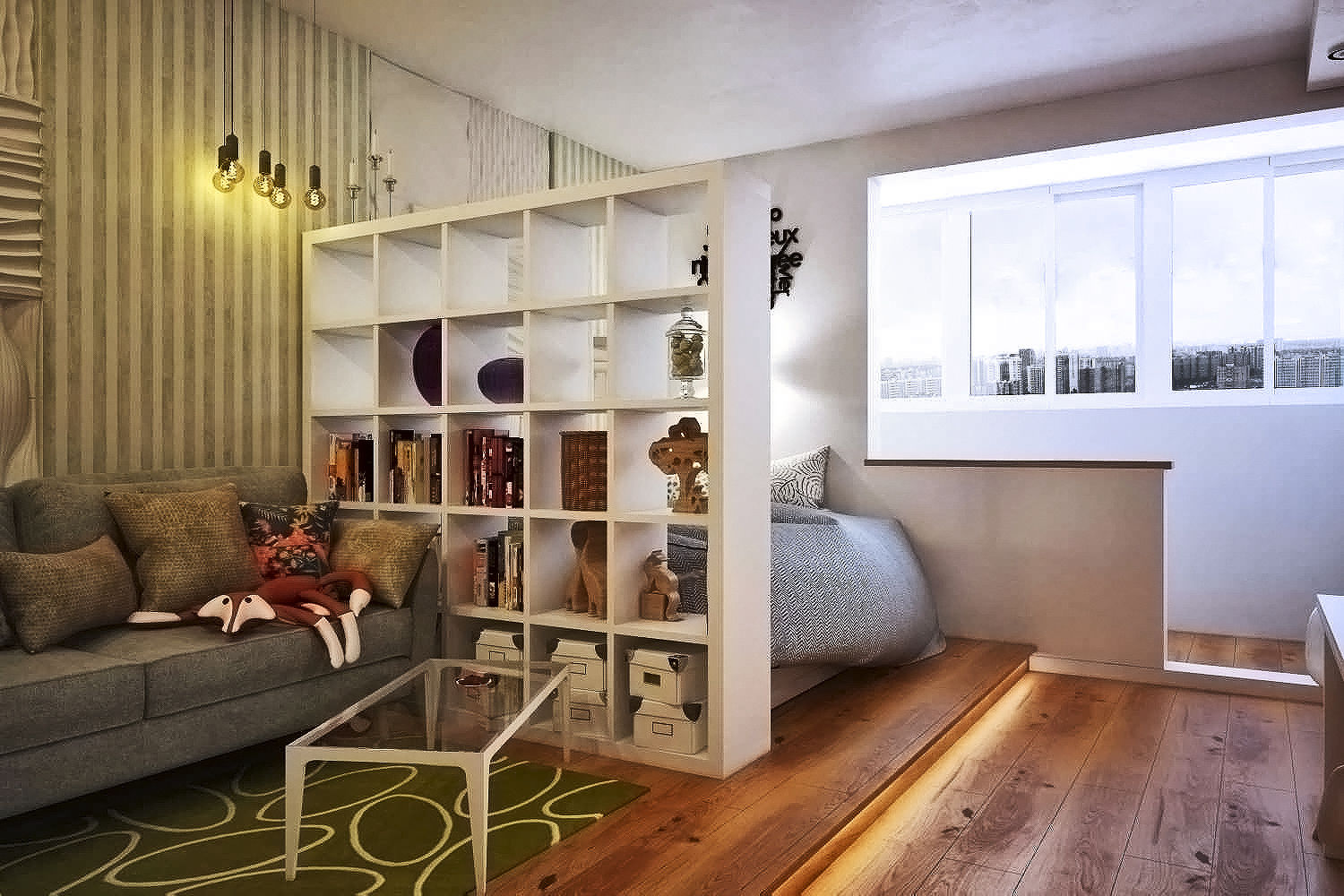 Студия в Новокосино, Pure Design Pure Design Ruang Keluarga Gaya Skandinavia