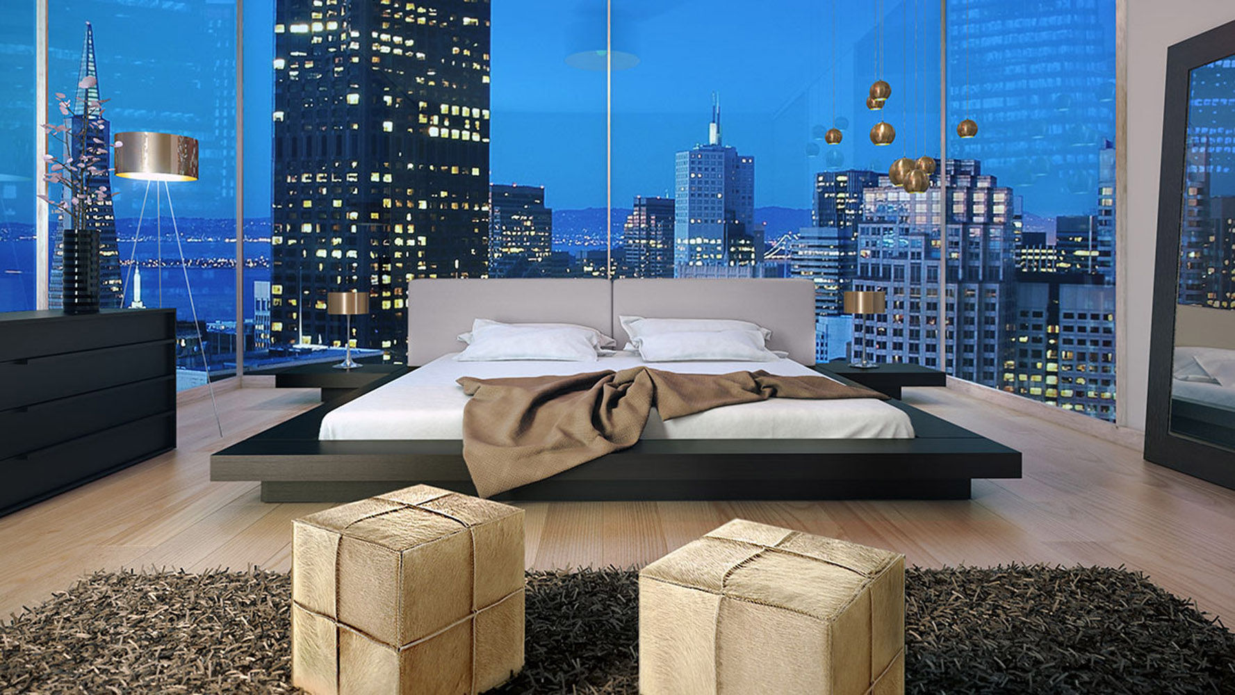 Recámaras, INVITO INVITO Minimalist bedroom Wood Wood effect Beds & headboards
