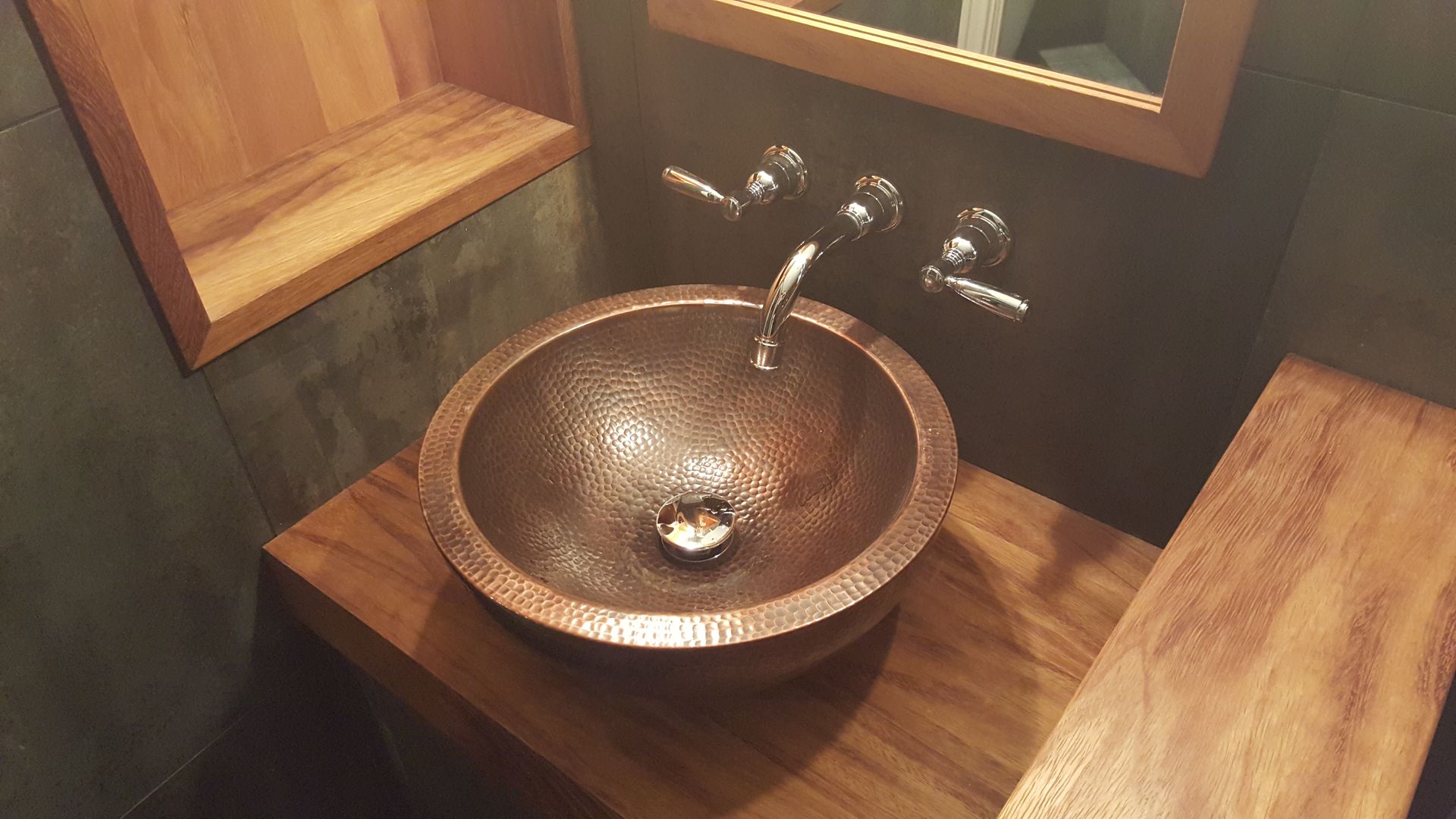 Copper sink Design Republic Limited Industrial style bathroom