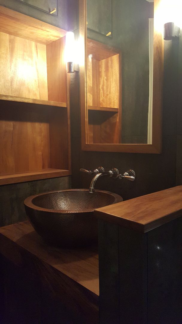 Copper sink Design Republic Limited Industrial style bathroom