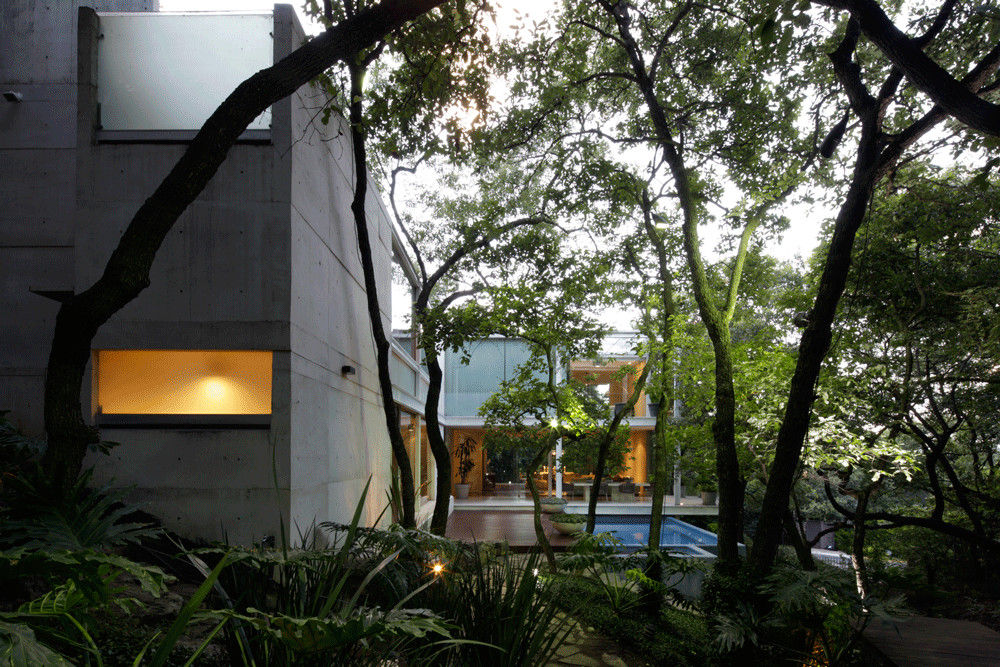 CASA TLÁLOC homify Jardines modernos Concreto