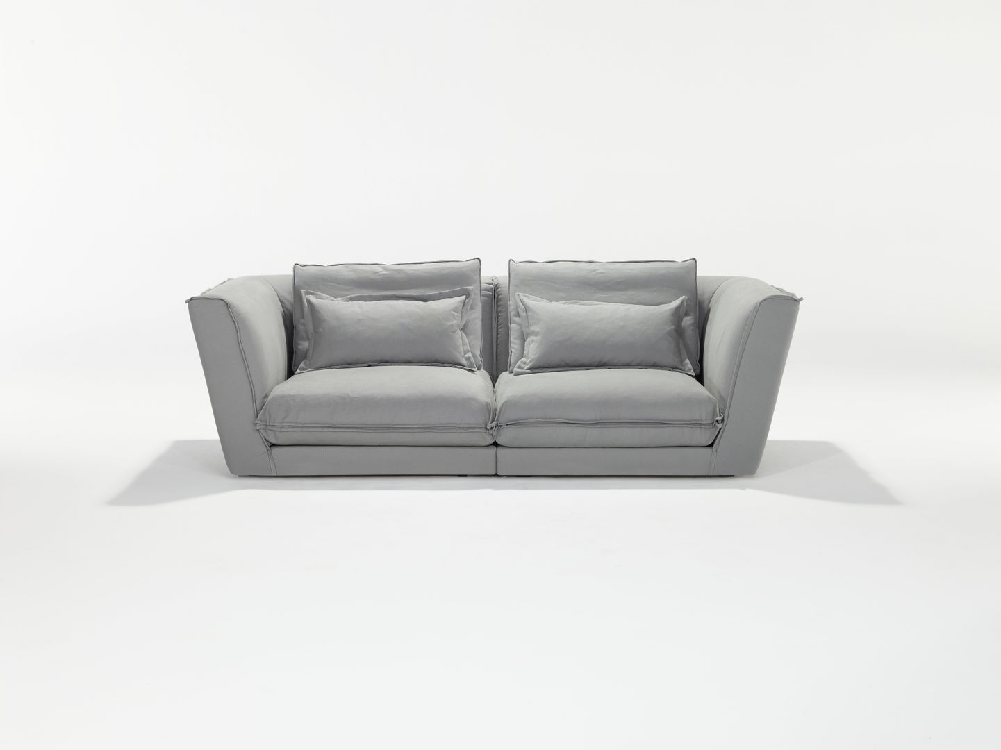 Keala - 3.Sitzer Sophisticated Living Skandinavische Wohnzimmer Baumwolle Rot Sofas und Sessel