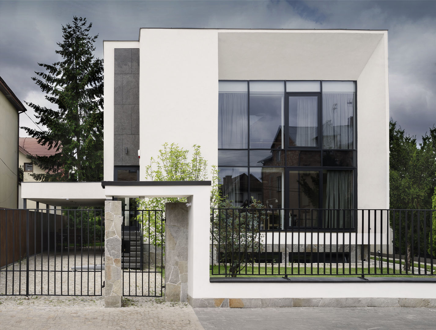 METAMORFOZA. DOM KOSTKA NA WILANOWIE STARYM , PAWEL LIS ARCHITEKCI PAWEL LIS ARCHITEKCI Modern houses Glass