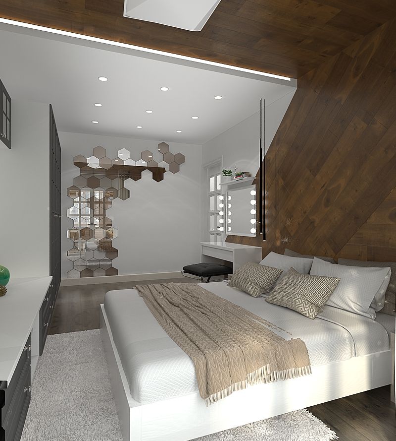 ЛЮ квартира, Design Design Modern style bedroom