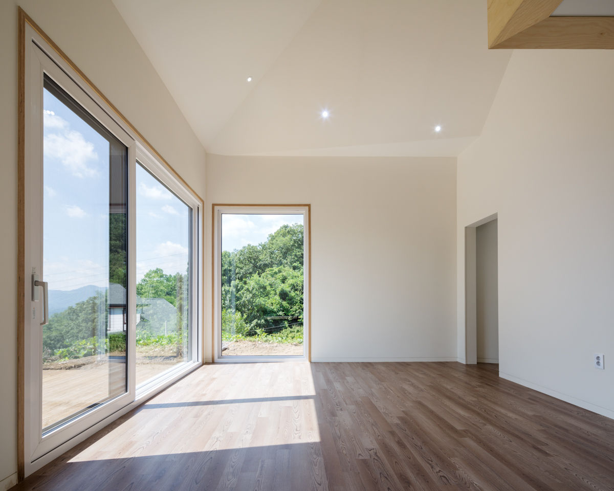 바위집( ROCK HOUSE ), B.U.S Architecture B.U.S Architecture Living room