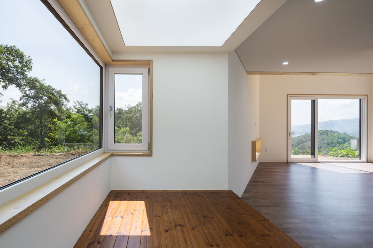 바위집( ROCK HOUSE ), B.U.S Architecture B.U.S Architecture Modern dining room