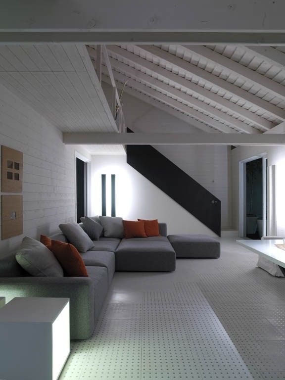 Casa prefabbricata BH3, Benedini & Partners Benedini & Partners Modern living room